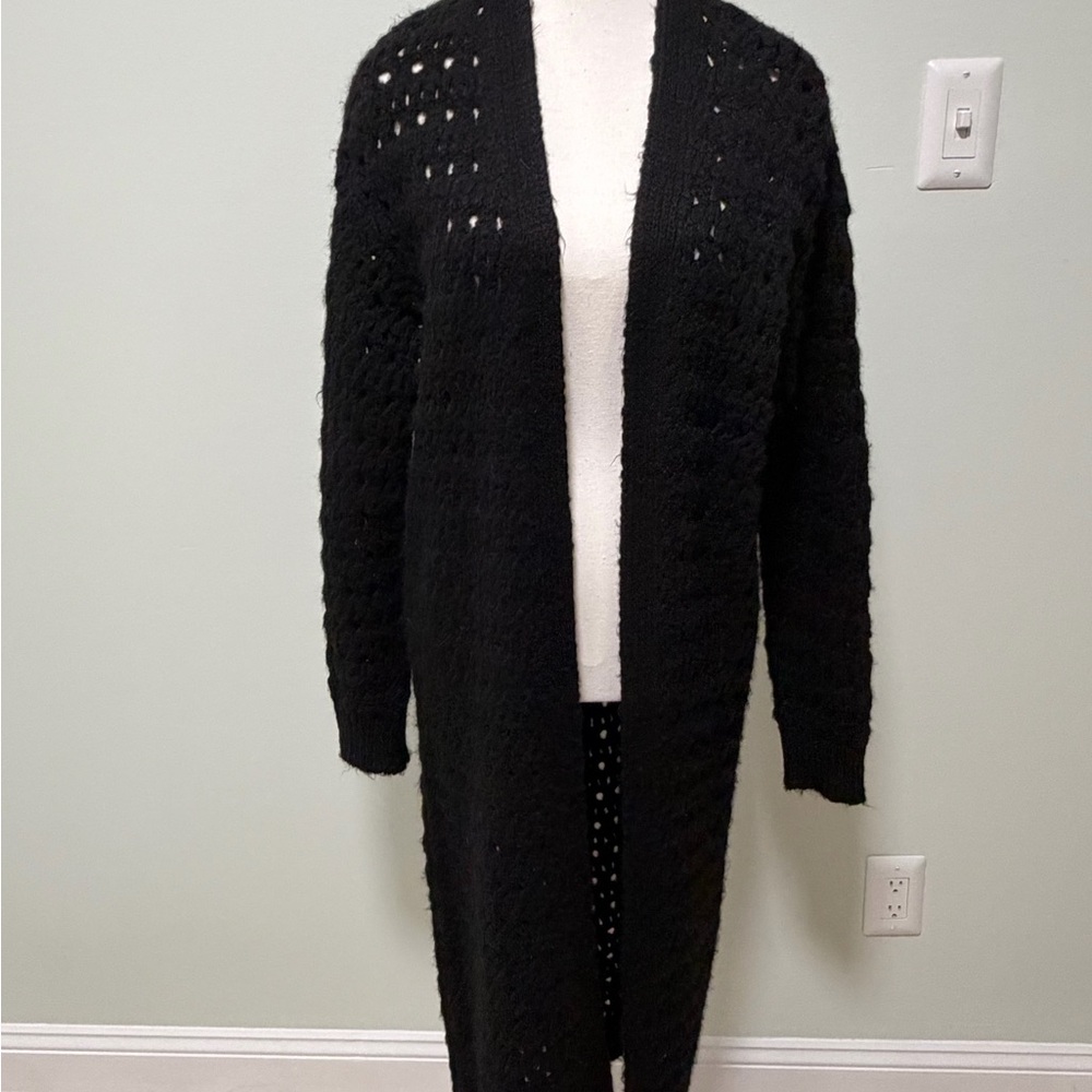 Anthropologie Black Knit Cardigan